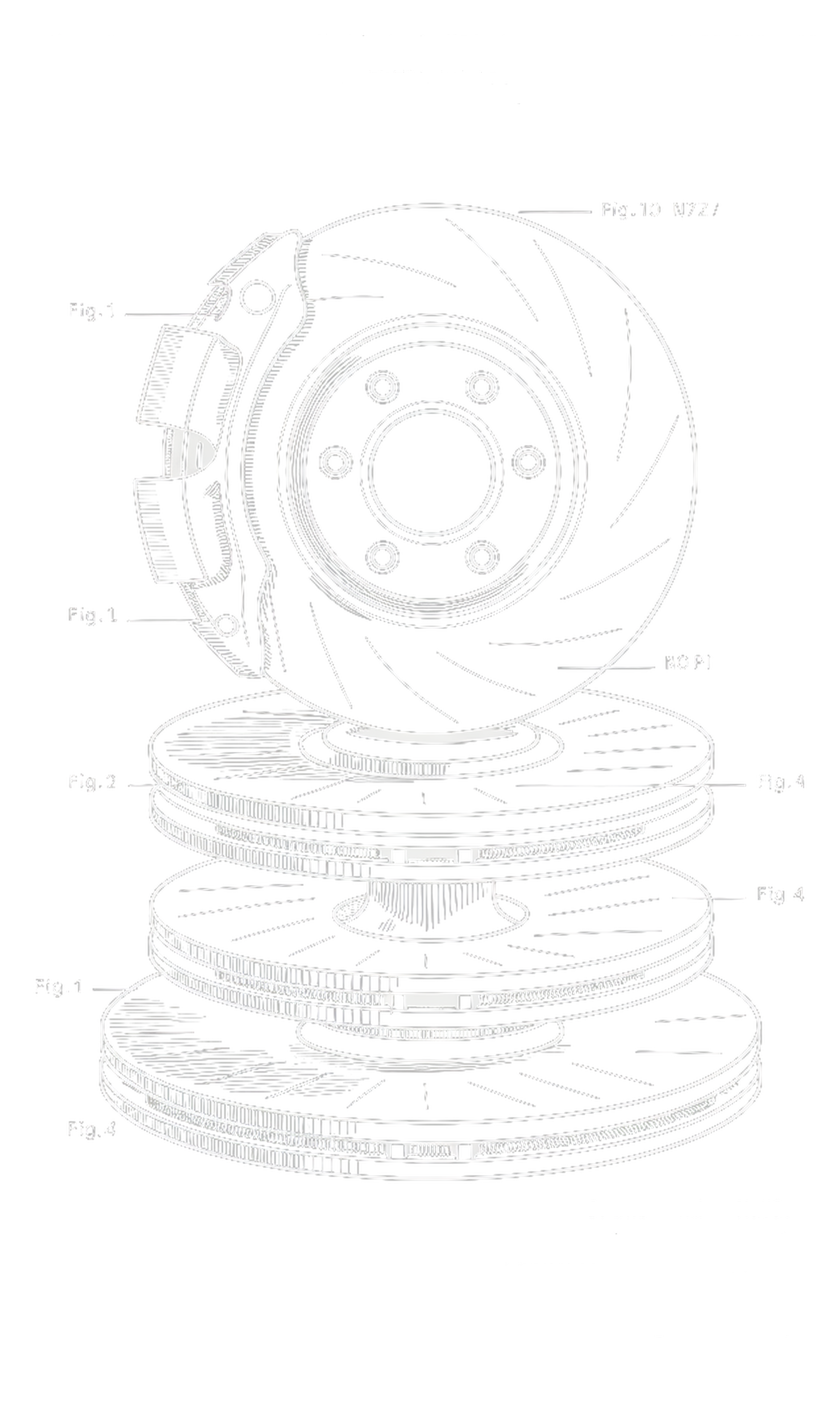 Brake Assembly Blueprint t-shirt, alternate view