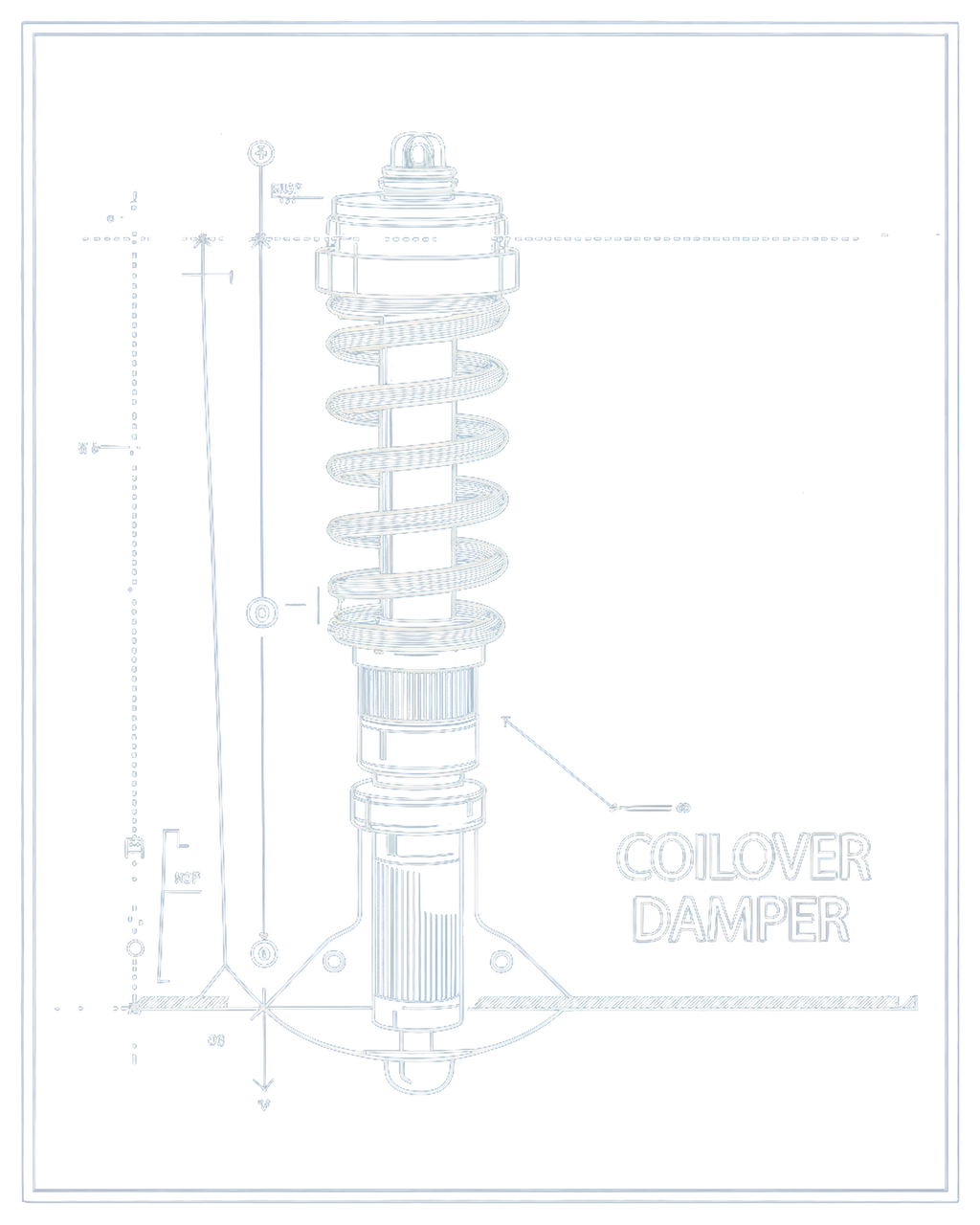 Coilover Damper Blueprint artwork