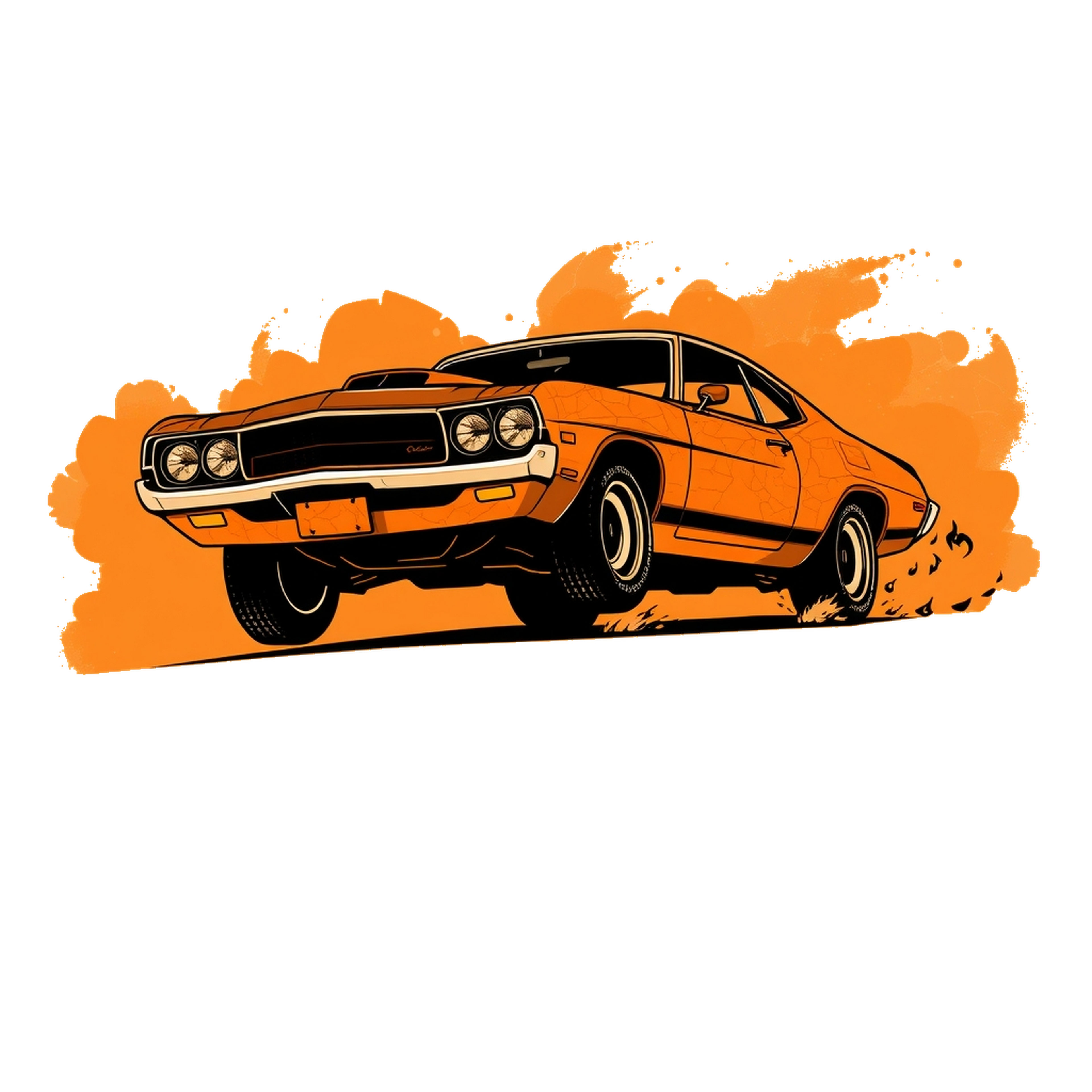 Classic Muscle Car Launch t-shirt, alternate view