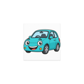 Sparky the Hatchback design on a car magnet