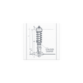 Coilover Damper Half-Section design on a car magnet