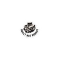 Technical line art of a long-hood muscle car engine block and carburetor above the words Built Not Bought.