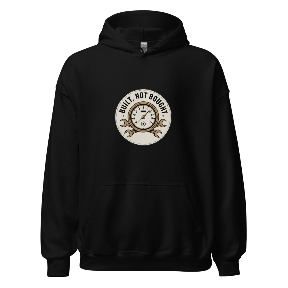 Redline Tach design on a hoodie