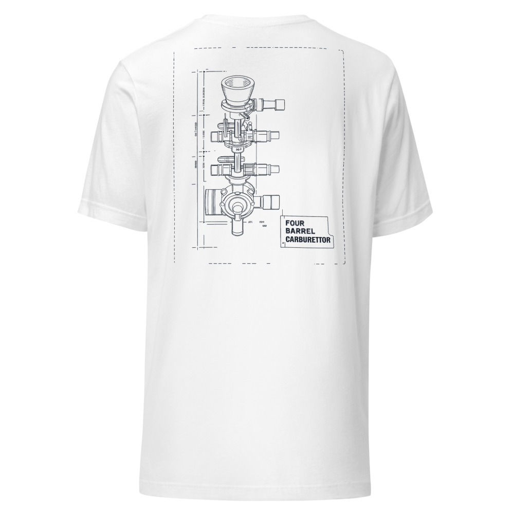 Four Barrel Carburettor Blueprint artwork