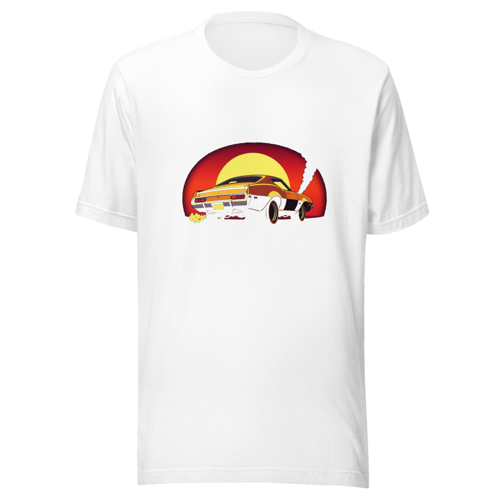 Retro Burnout Muscle Car artwork