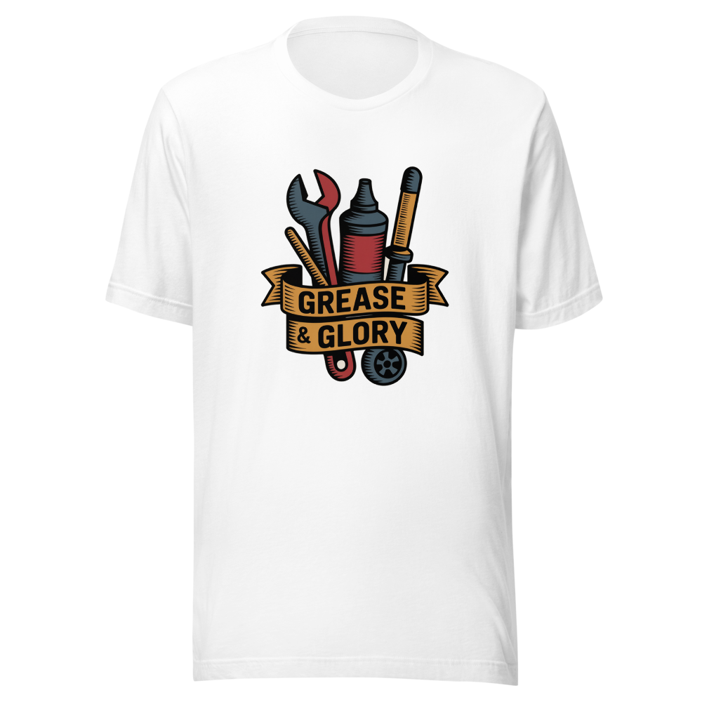 Grease & Glory Tattoo-Flash Garage Tools Muscle Car artwork